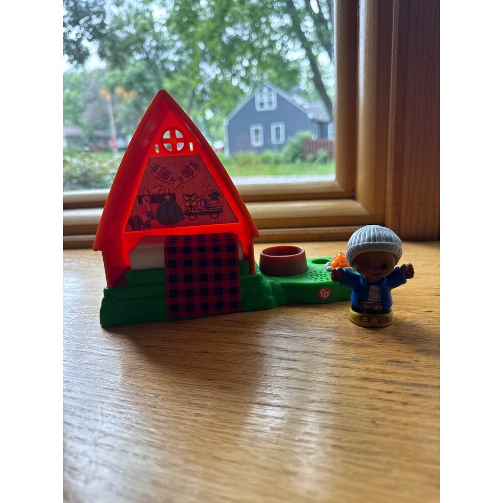 Fisher-price Little People Cabin Playset with Camp Fire Light and Sounds